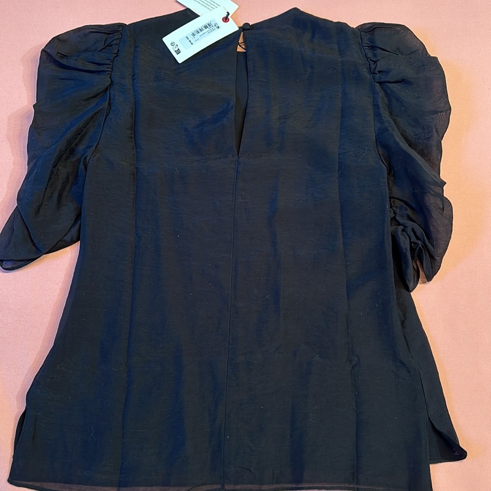 New TED BAKER Lined Top. Black.  Fits Loose. Size 0. - Picture 2 of 10